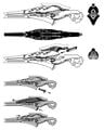 Finalised modelsheet and functional refinement for the needle rifle.