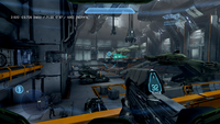 Coordinates are displayed in Halo 4.