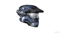 Concept art of Carter's Commando helmet.