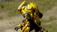 A Sangheili wearing the combat harness in multiplayer.