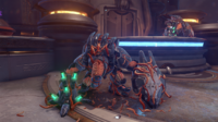 Lekgolo forming into Mgalekgolo during the Battle of Sunaion in Halo 5: Guardians.