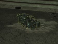 The remains of an F-99 Wombat optics in New Mombasa Sector 9 near Uplift Nature Reserve, as seen in Halo 3: ODST campaign level Mombasa Streets.