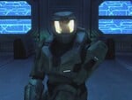 John as he appears in the Halo: Combat Evolved Anniversary announcement trailer. The helmet has since been redesigned.