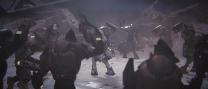 Rtas 'Vadumee rallying troops on Installation 05 from Halo 2 Anniversary.