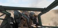 A Kafv Unggoy attempting to drive a Warthog in Halo: The Television Series.