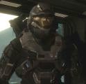 Bungie's original portrayal of Noble Six, with the Beta version of the HUL helmet upgrade, in the VGA '09 trailer.