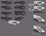 Concept art for the concussion rifle in Halo: Reach.