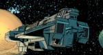 The UNSC Atlas, one of many UNSC carriers that form the backbone of the fleet.