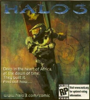 Advertisement for Halo 3: The Cradle of Life.