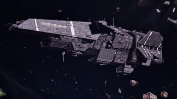 The UNSC Burden of Proof during Operation: METEORITE. Screenshot taken from Halo: Campaign Evolved campaign level Heavy Burden.