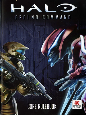 Cover artwork for the Halo: Ground Command core rulebook.