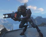 Barroth using the Stalker Rifle Ultra on Zeta Halo.