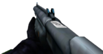 The shotgun in the hands of John-117 in Halo: Combat Evolved.