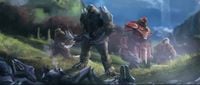 A possible appearance of Thrallslayer in a Halo 2: Anniversary terminal.