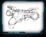 Concept art for the Strike Fighter.