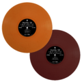 Side A and Side C of the the colored vinyl records.
