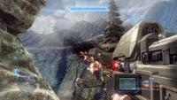 HUD of the M6 Spartan Laser in Halo 4's multiplayer.