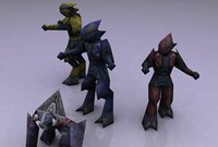 Models of the Elites and Grunts from the Halogen mod.