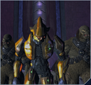 The header image for The Heretic from the Halo 2 campaign menu.