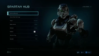 Close-up of the Soldier helmet in the Halo 5: Guardians Multiplayer Beta.