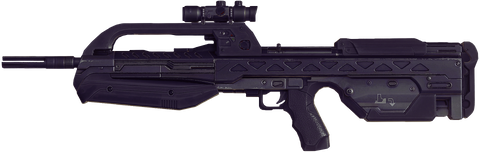 A screenshot of the BR55 battle rifle in Halo 5: Guardians. Original image by User:Saphira.