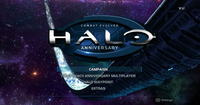 Main menu for Halo: Combat Evolved Anniversary