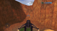 HUD of the Oghal-pattern Banshee on Blood Gulch in Halo: Combat Evolved.