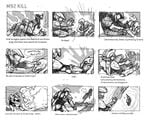 Original storyboard of the Didact's defeat.