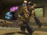 A Heretic Unggoy, clad in unique gold armor, with a Needler in Halo 2.
