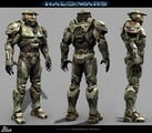 An early render of the Halo Wars Mark IV model.