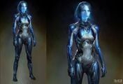 More early concept art of Cortana.