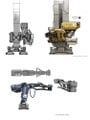 Concept art of a milling machine.