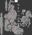 Zeta Halo map showing Banished comm towers with line-of-sight view to one another.