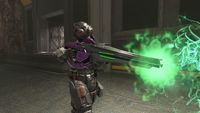 A Spartan firing their Vestige Carbine.