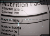 Nutrition facts for can of Future Pop