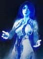 The portrait of Cortana used for Halo: Fleet Battles.