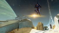 A player reloading, while jumping, on Zenith.