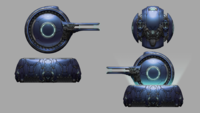 Concept art of the Upisa'weri-pattern Shrike for Halo 5: Guardians.