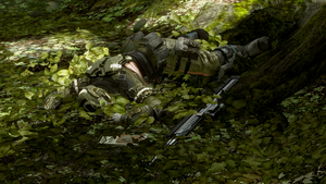 Paolo Jiminez's corpse at the start of the level Infinity.