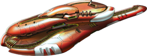 Illustration for the A'uzr-pattern sword frigate, based on an old concept piece for the Ceudar-pattern heavy corvette done by Glenn Israel. The colouration and additional modifications were done by 343 artist Salvatorre Yazzie.