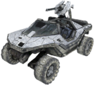 The M864 Arctic hog, seen on the Halo 3 multiplayer map Avalanche.