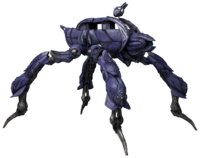 A render of the Protos-pattern Scarab model used in Blur Studio's cutscenes.(cropped from this image).