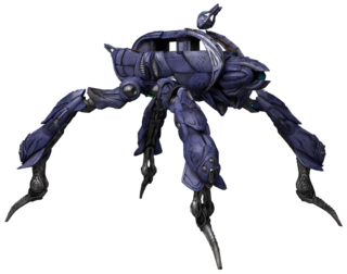 A render of the Protos-pattern Scarab model used in Blur Studio's cutscenes.(cropped from this image).