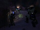 Two Spartans sniping at Covenant during cooperative play.