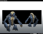 Concept art of Unggoy for Halo Wars 2.