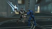 A sword lunge in Halo 3.