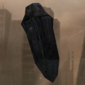 A screenshot of a Covenant drop pod in Halo 2.
