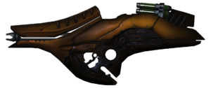 A render of the Korva-pattern fuel rod gun (cropped from the original).