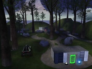 An image of the multiplayer map "Tutorial" from Halo: Custom Edition.