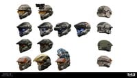 More concept art of helmets for the Rakshasa core.
